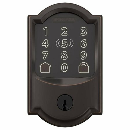 SCHLAGE WIFI DEADBOLT W/CAM AB BE499WBVCAM716